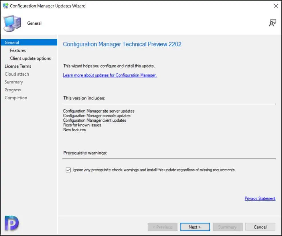 Install SCCM Technical Preview 2202