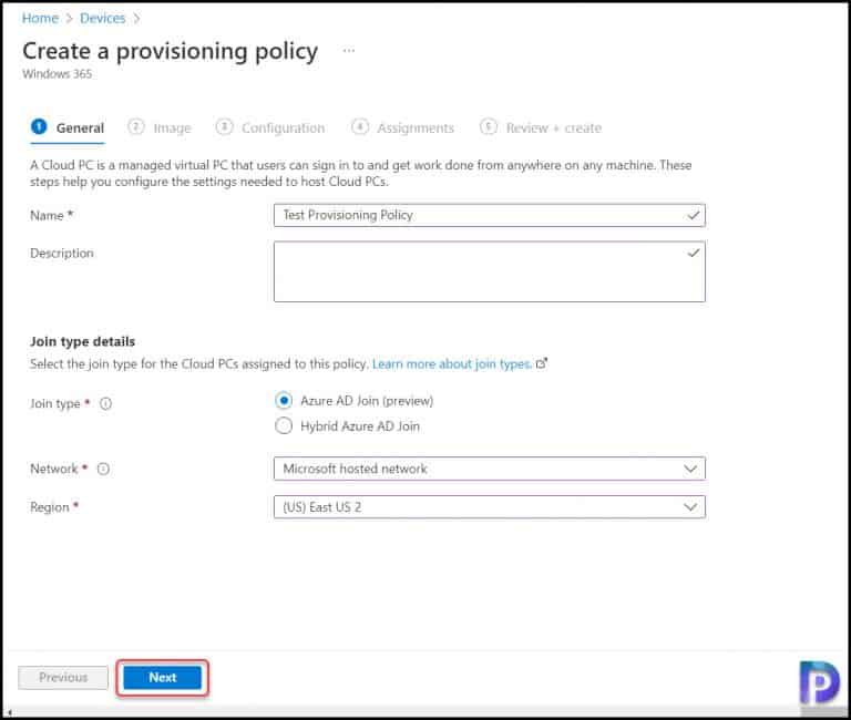 Create a Provisioning Policy in Windows 365 for Cloud PC » Prajwal Desai