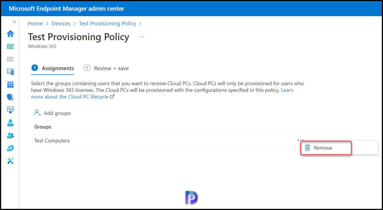 Delete provisioning policies from Cloud PCs in Windows 365 » Prajwal Desai