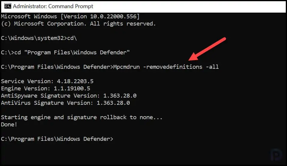 How To Reset Microsoft Antivirus Update Engine