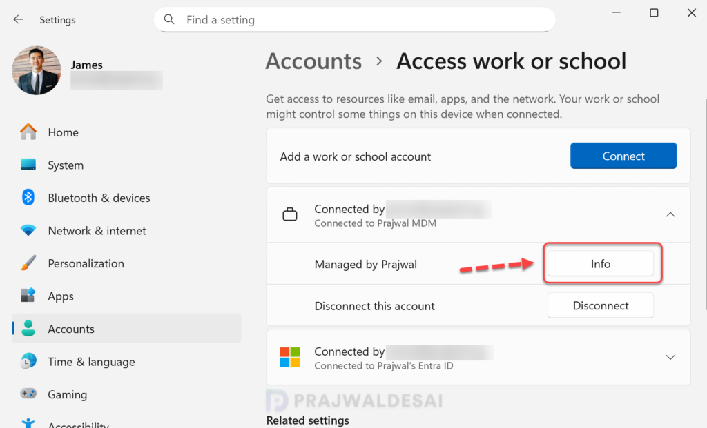 Perform Intune Sync using Settings App