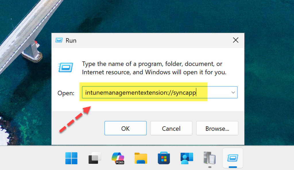 Trigger Sync via Intune Management Extension SyncApp