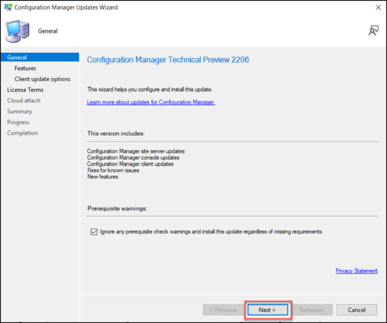 ConfigMgr Technical Preview 2206 New Features and Fixes » Prajwal Desai