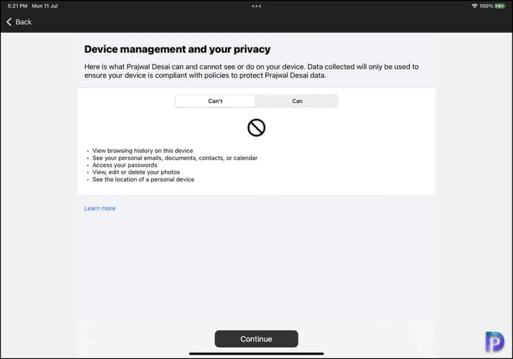 Device Management and Privacy