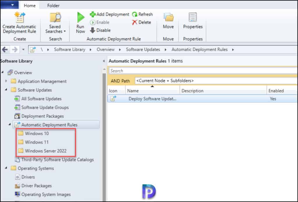 Organize ADRs with folders | Configuration Manager 2207 New Features