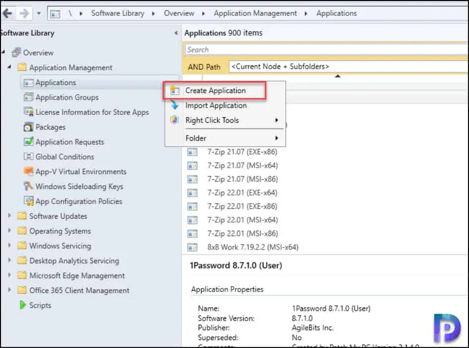Create GoodSync Application in SCCM console