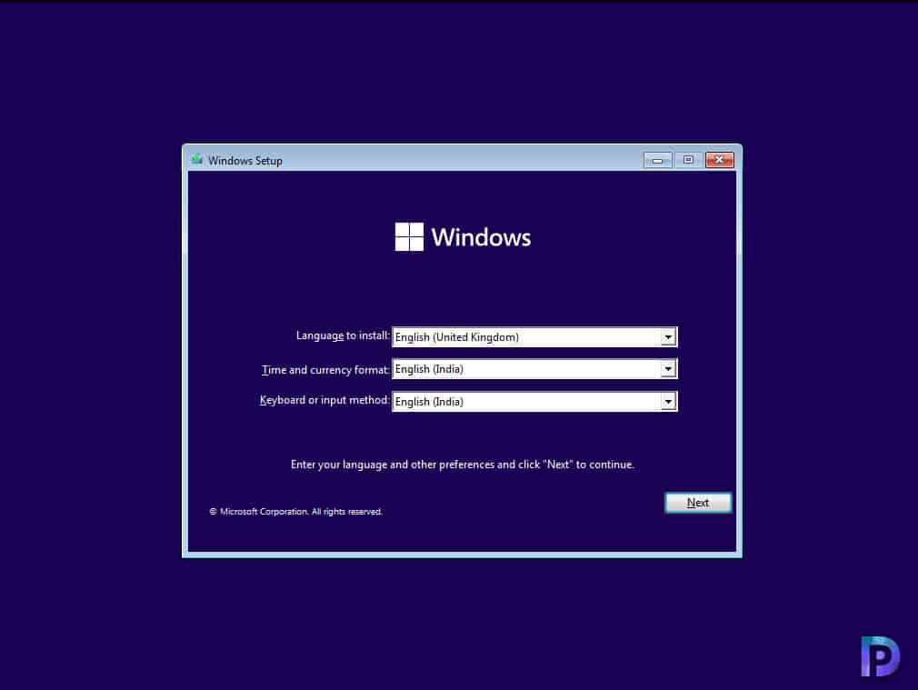 Install Windows Insider Preview using ISO file