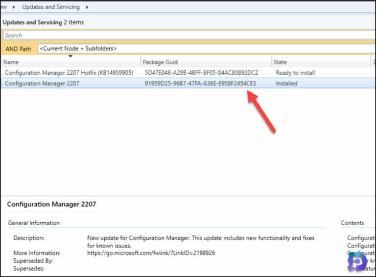 KB14959905 Hotfix for SCCM 2207 Early Update Ring Released