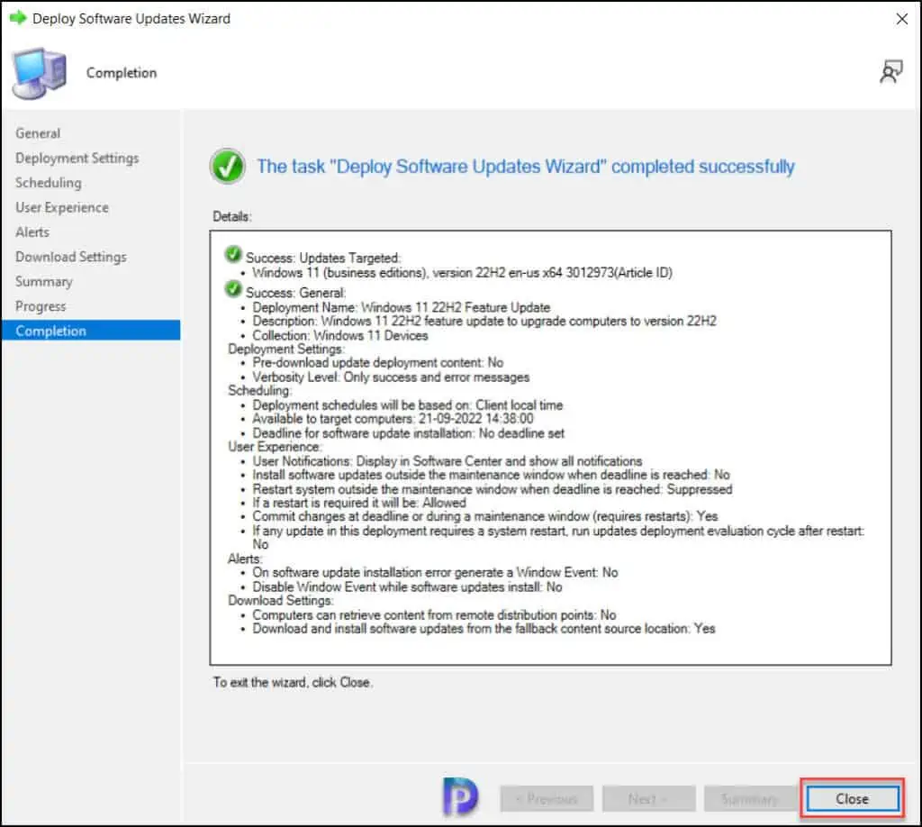 Windows 11 22H2 Upgrade using SCCM Feature Update