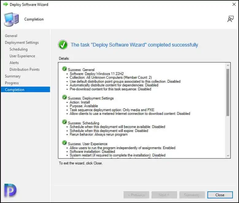 Windows 11 22H2 Task Sequence Deployment
