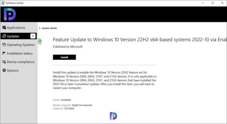 Windows 10 22H2 Upgrade using SCCM Feature Update Option » Prajwal Desai