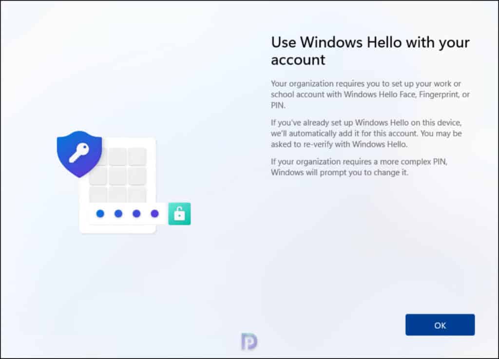 Windows Autopilot OOBE: Your organization requires Windows Hello