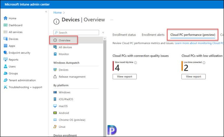 Intune Resource Performance List of Windows 365 Cloud PC Reports in Intune » Prajwal Desai