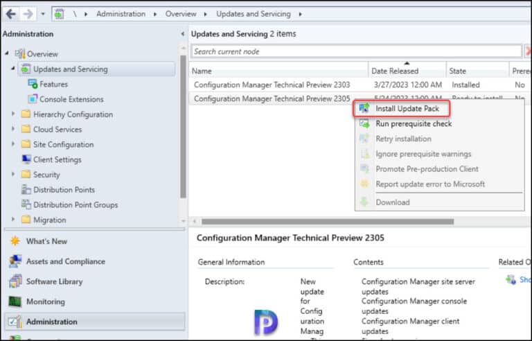 Configuration Manager 2305 Technical Preview New Features