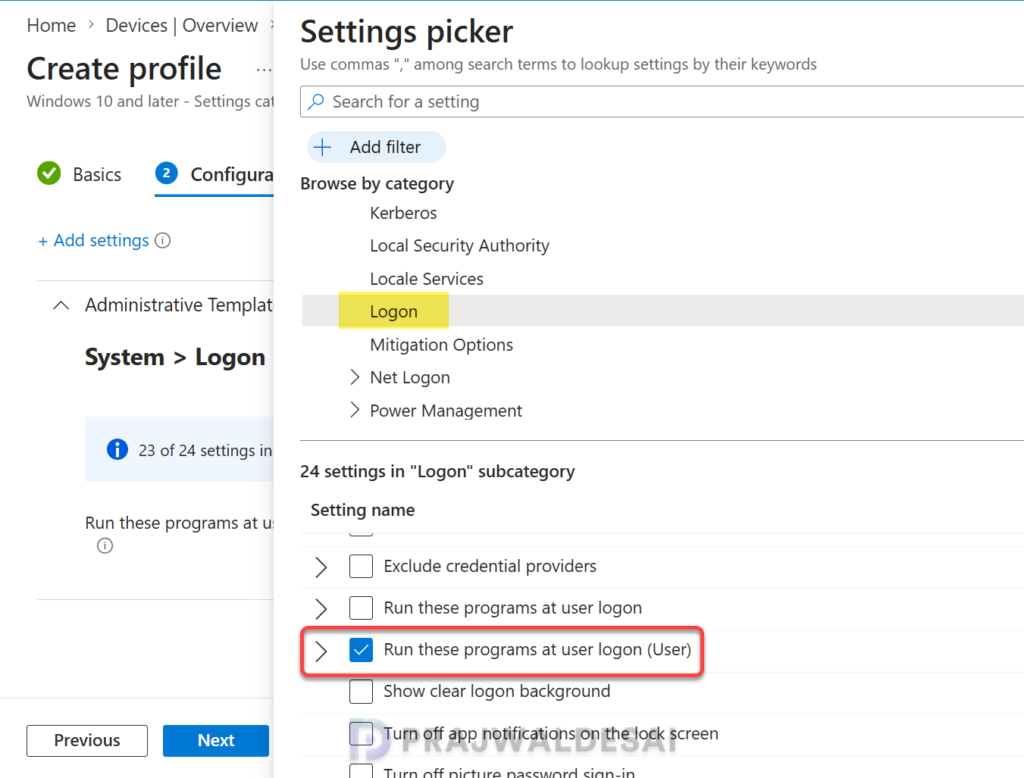Disable Startup Apps using Intune