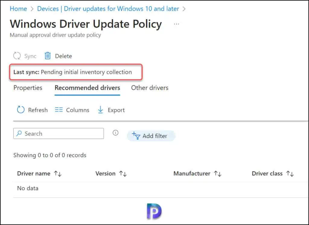 Review Windows Driver Updates in Intune