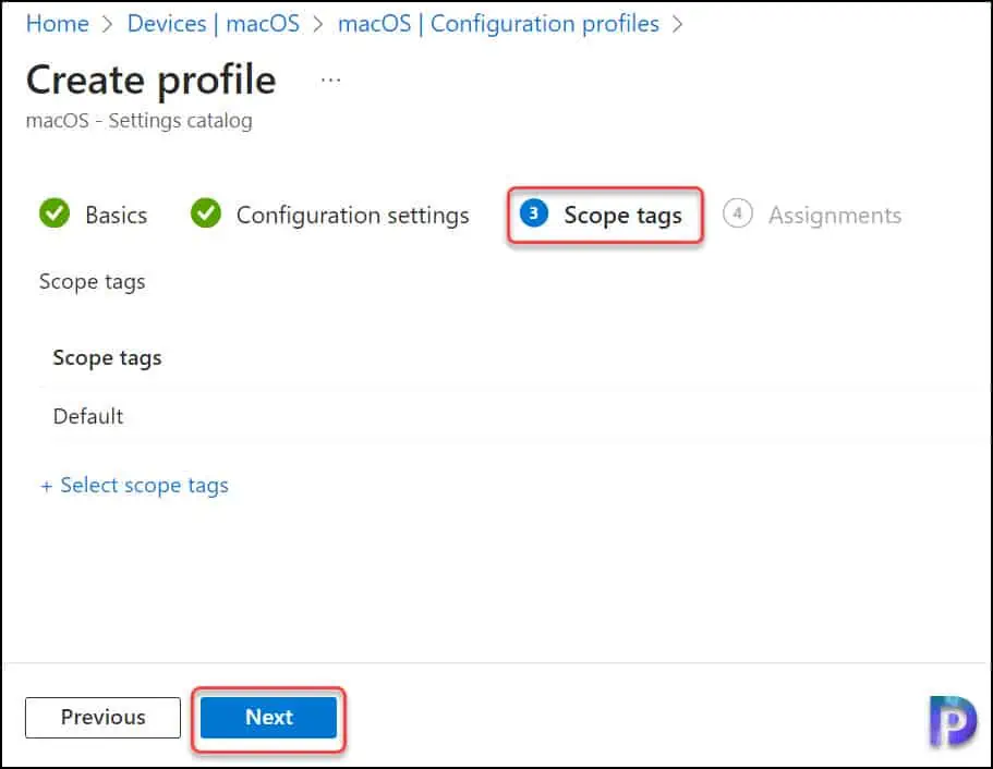 Intune Scope Tags