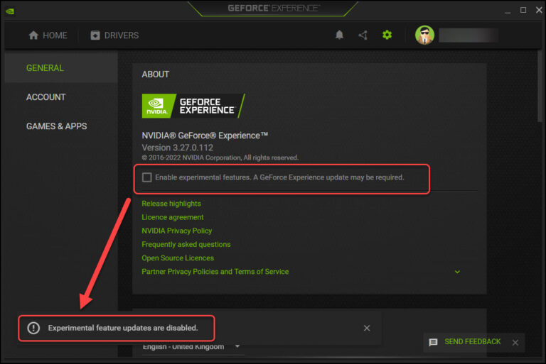 How to Enable Experimental Features in GeForce Experience » Prajwal Desai