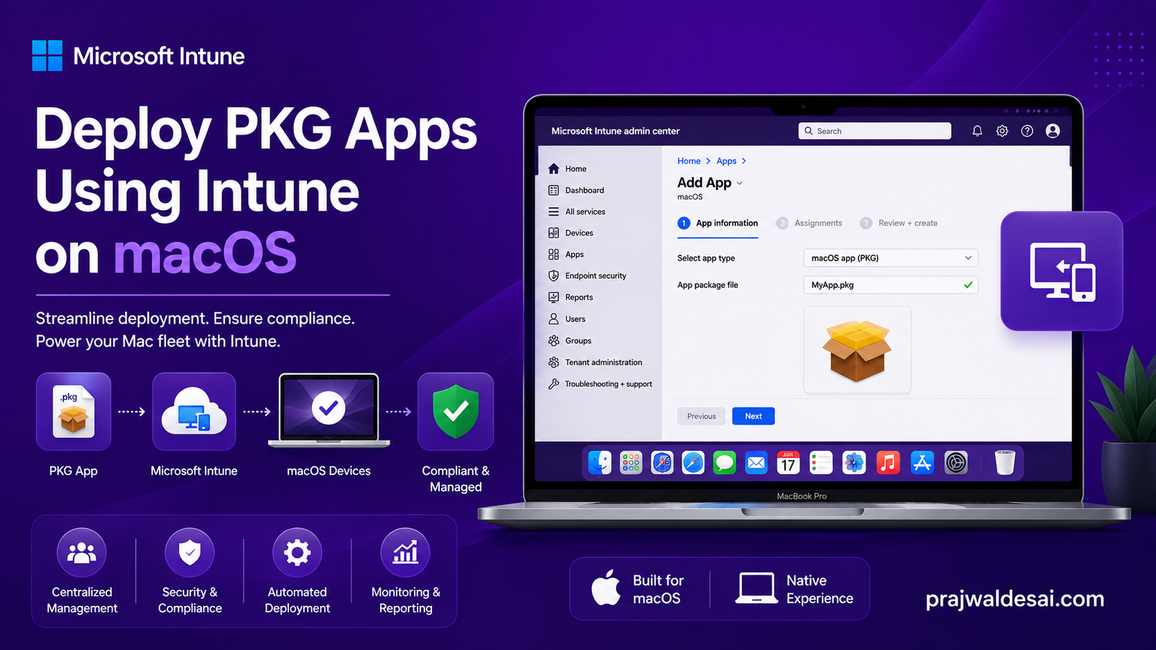 Deploying PKG apps for macOS with Microsoft Intune