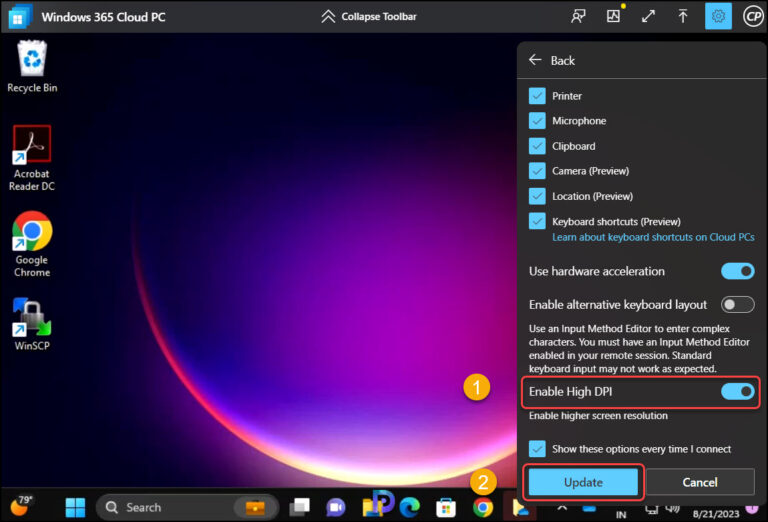 How to Enable High DPI for Windows 365 Cloud PC » Prajwal Desai