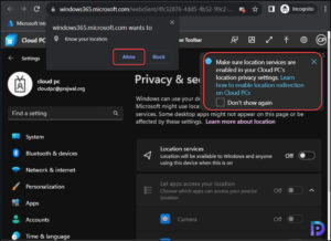 Turn on Location Redirection for Windows 365 Cloud PC » Prajwal Desai