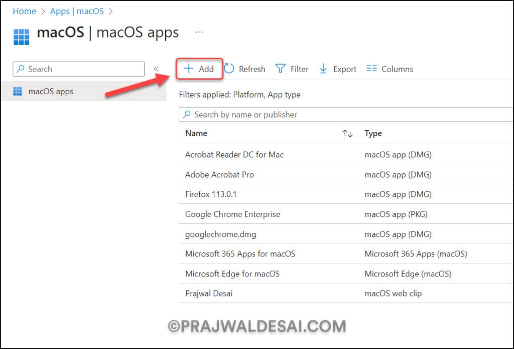 Add Citrix Workspace MacOS DMG App in Intune