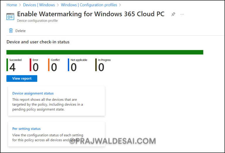 Enable Watermarking for Windows 365 Cloud PCs » Prajwal Desai