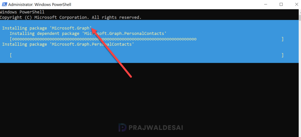 Install MS Graph PS Module for exporting Intune detected apps