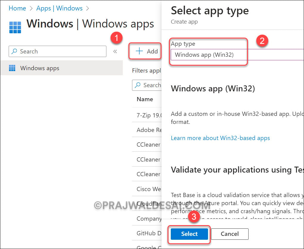 Create Win32 App for Endpoint Central Agent deployment