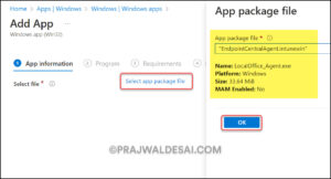 Deploy ManageEngine Endpoint Central Agent using Intune » Prajwal Desai