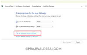 Prevent Hard Disk from going to Sleep in Windows 11/10