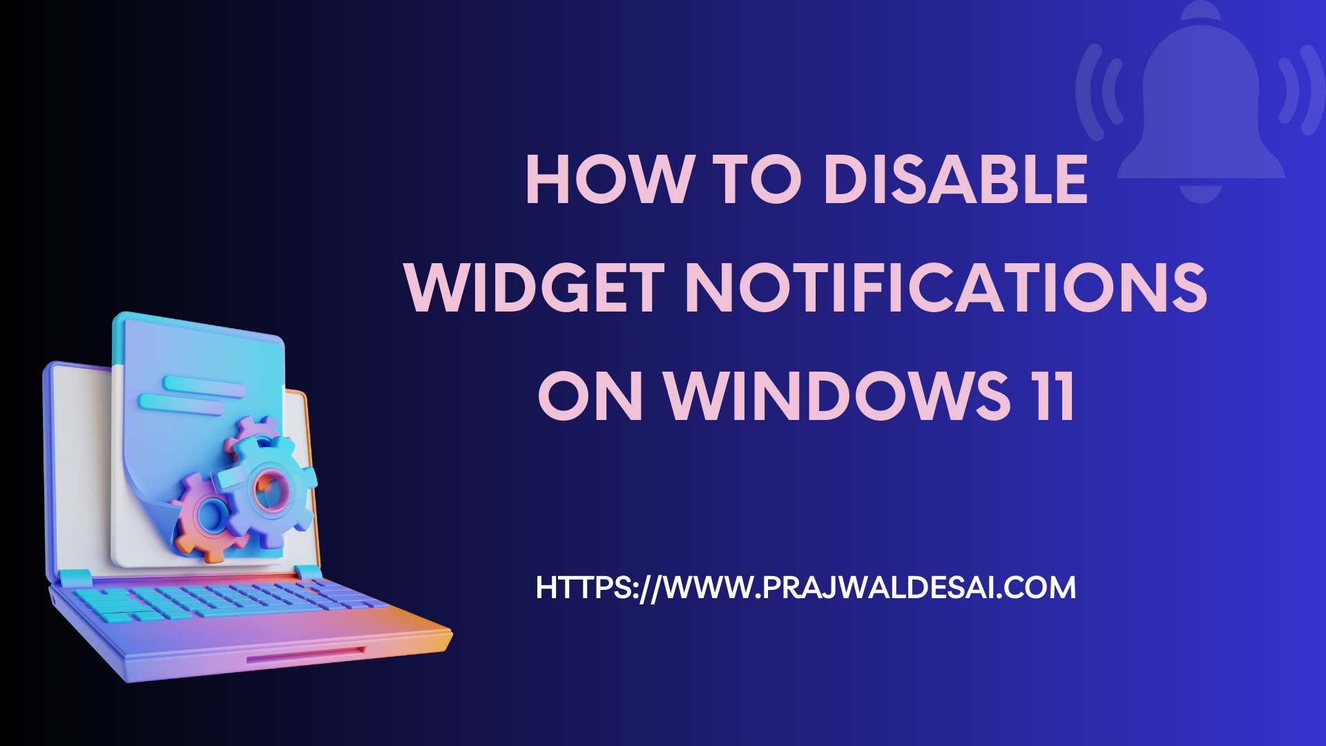 Disable Widget Notifications on Windows 11