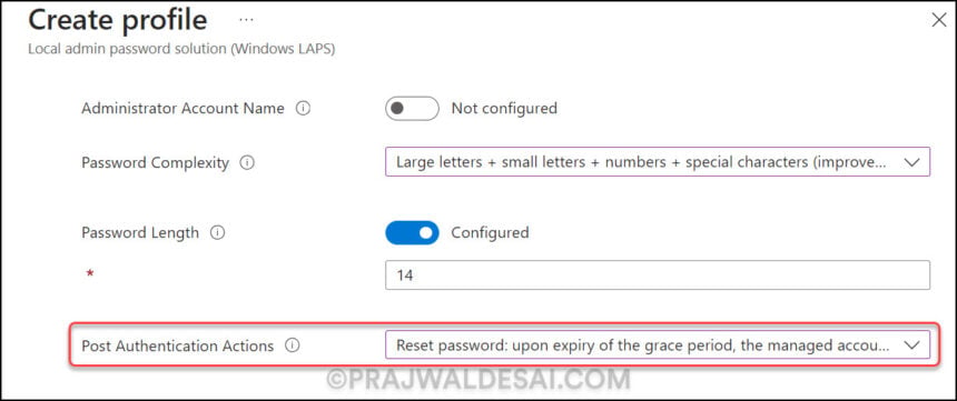 One Time Passcode Intune Set up Windows LAPS with Intune: A Step-by-Step Guide » Prajwal Desai