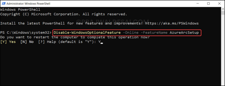 Uninstall Azure Arc Setup feature from Windows Server 2022 » Prajwal Desai