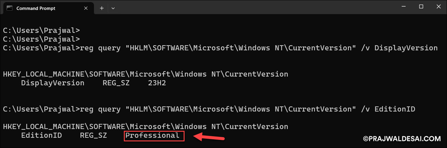 How to Check Windows 11 version and Edition » Prajwal Desai