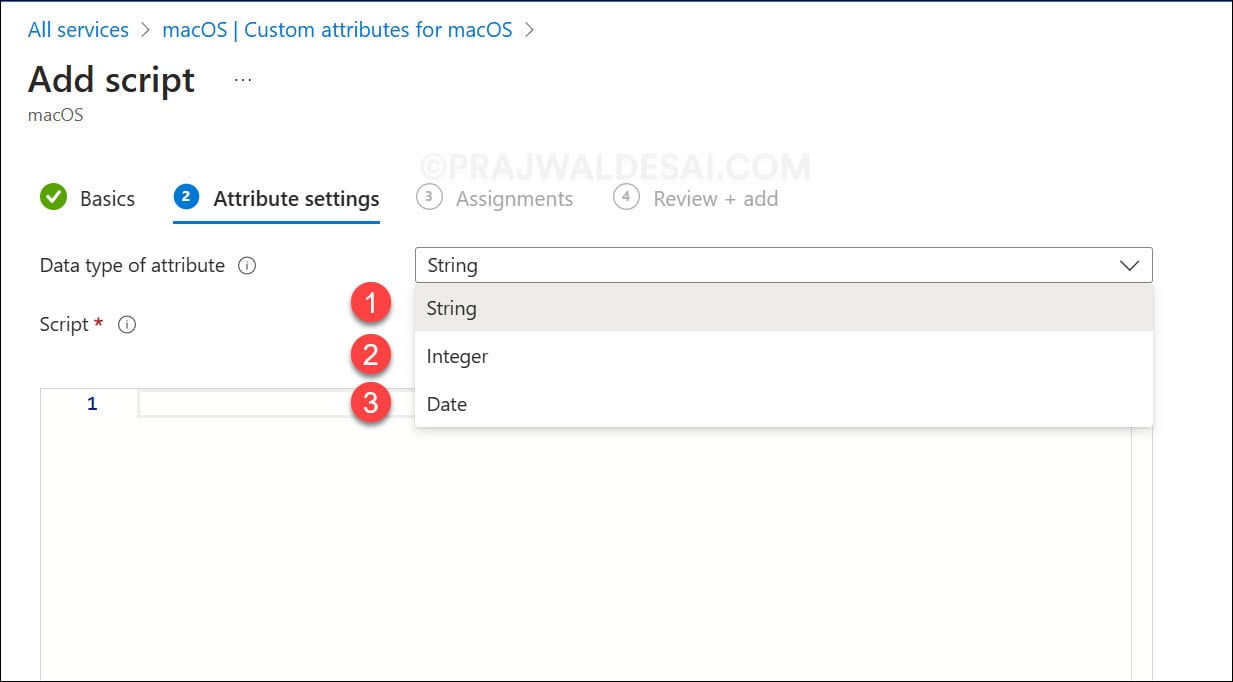 Create Custom Attributes for macOS using Intune