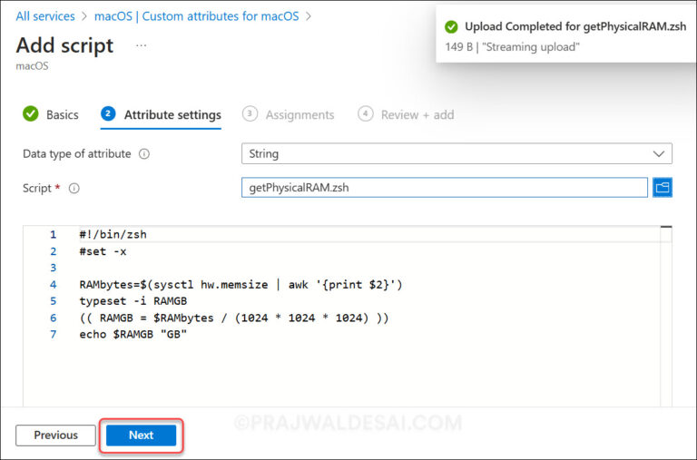 Create Custom Attributes for macOS using Intune