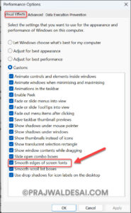 How to Enable or Disable Font Smoothing in Windows 11 » Prajwal Desai