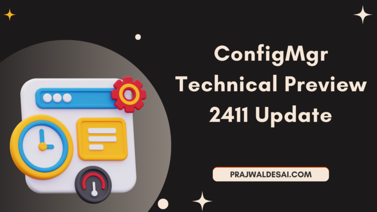 Technical Preview New Features in Technical Preview 2411 » Prajwal Desai