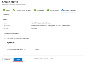 Disable Office Update Notifications Using Intune Effectively