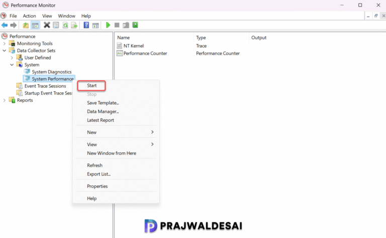 How to Generate System Performance Report in Windows 11 » Prajwal Desai