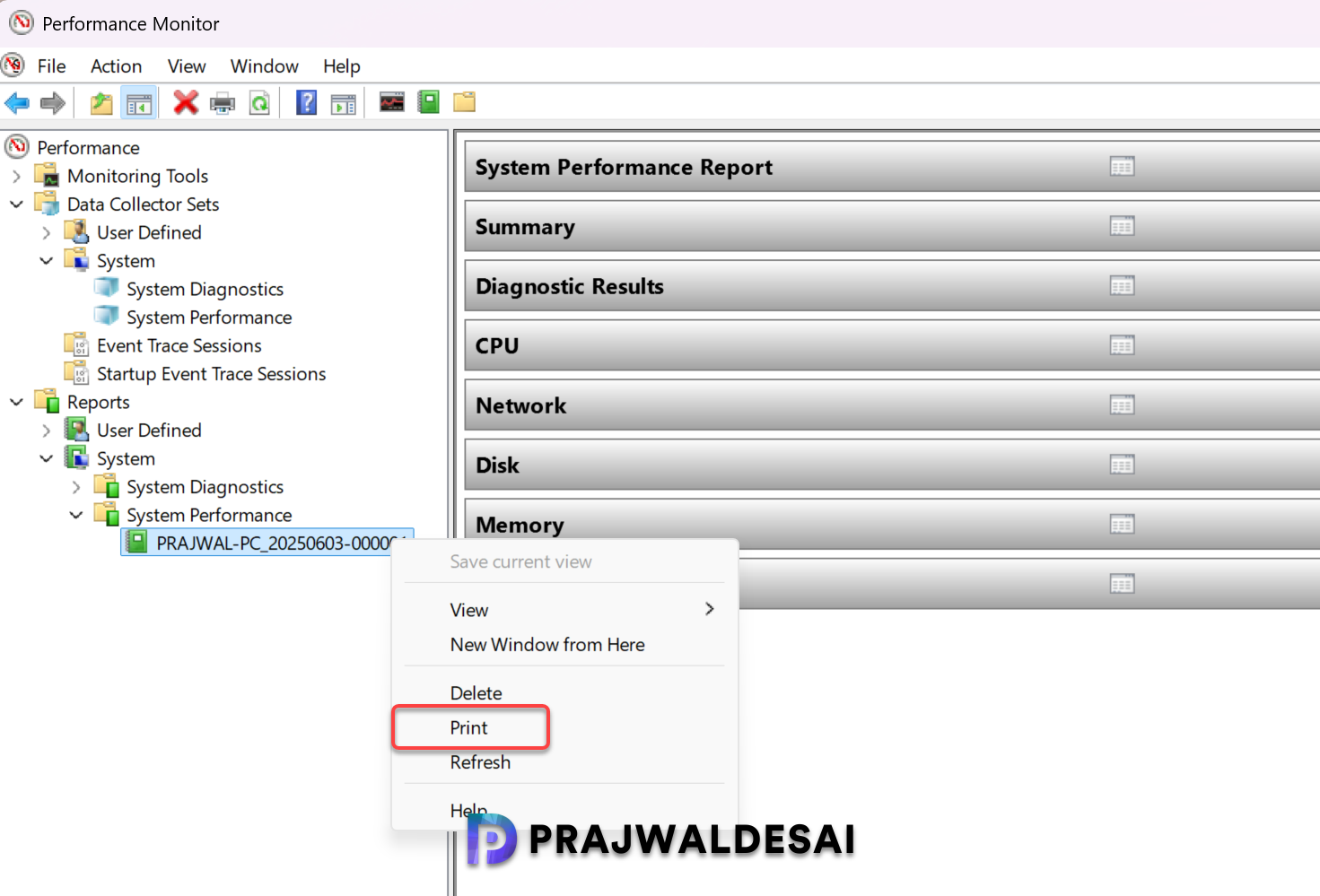 How to Generate System Performance Report in Windows 11 » Prajwal Desai