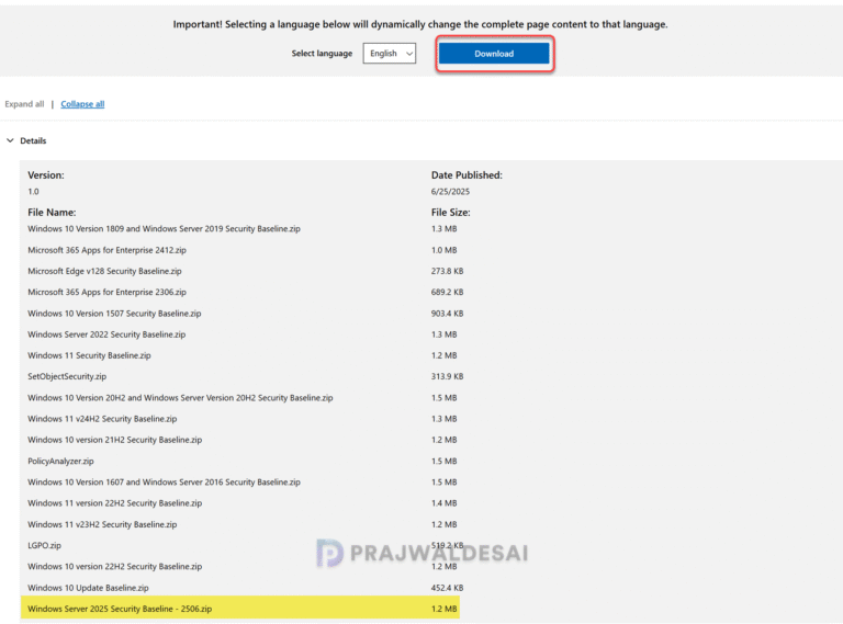 What's new in Windows Server 2025 Security Baseline (v2506)