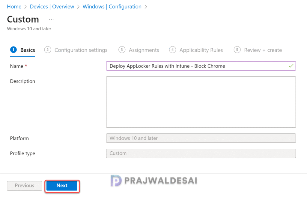 Deploy AppLocker Policy with Intune