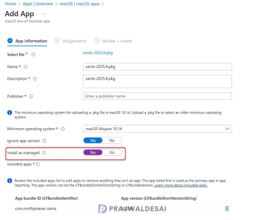Deploy Santa LOB App for MacOS using Intune