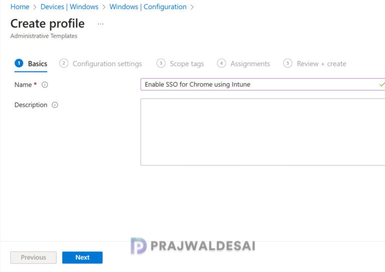 Enable SSO for Chrome using Intune StepbyStep Guide