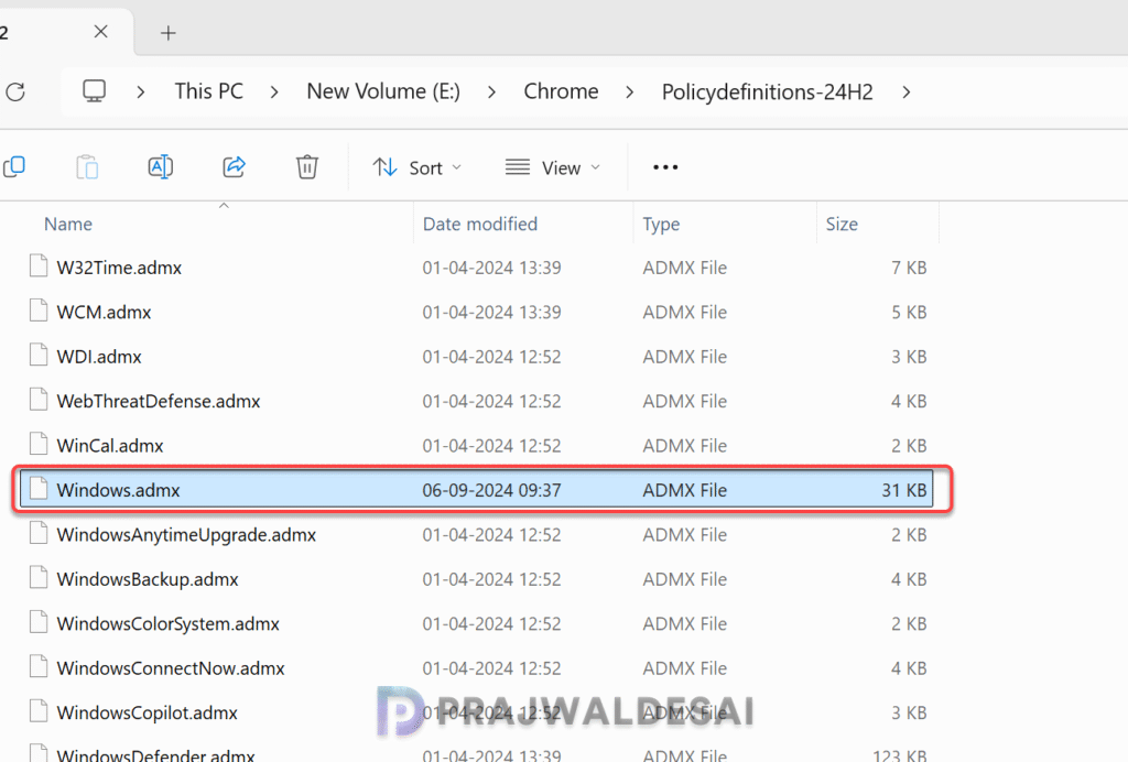 Extract the Policy Definition Files