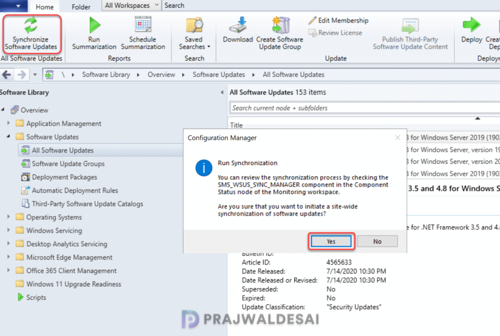 SUP SSL - Verify the site server can sync updates