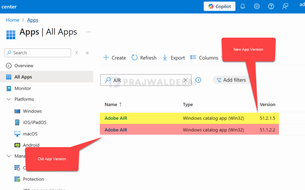 Confirm App Supersedence for Enterprise App Catalog Apps