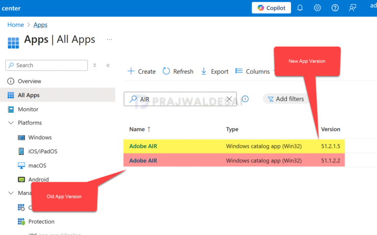 Update Enterprise App Catalog Apps in Intune » Prajwal Desai